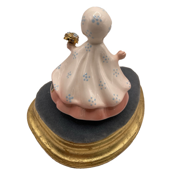 Rare Vintage Signed Josef Originals International Irish Girl With Gold Accents - Picture 12 of 12